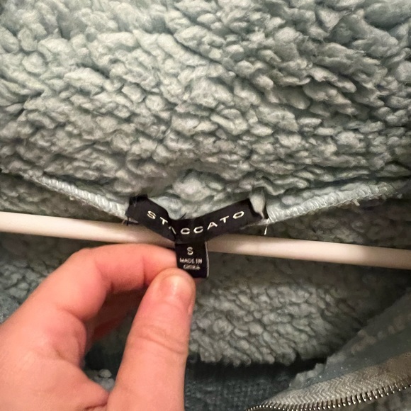 Women’s mint green fuzzy pullover - Picture 2 of 2